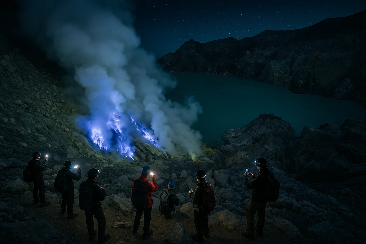 Kawah Ijen Jawa Timur: Keajaiban Alam yang Memukau di Malam Hari